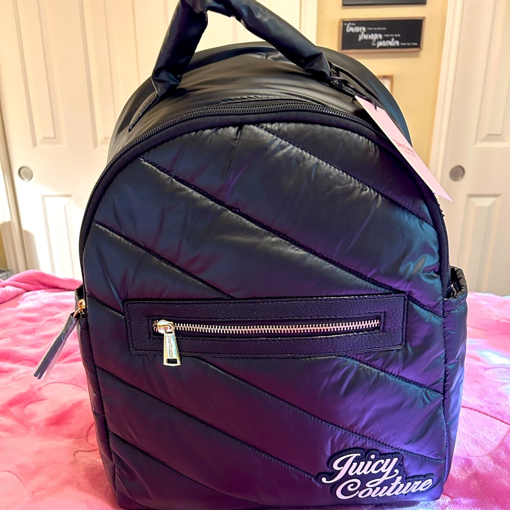 NWT Juicy Couture Licorice Snowbunny Backpack